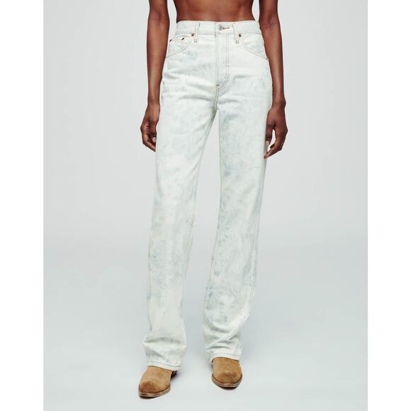 Re/Done Denim - Re/Done Sunbleach 90's Acid Wash Straight-Leg Jeans NWT Size 26